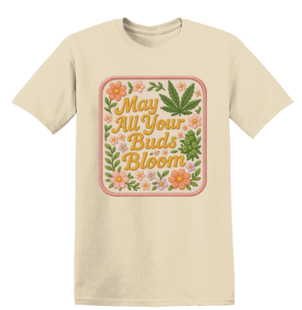 Faux Embroidered Bloom Graphic Tee