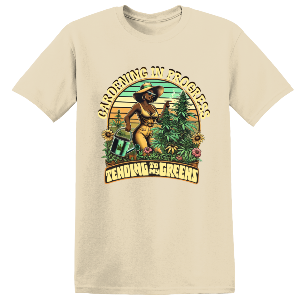 Tending To My Greens Gardening Graphic Tee